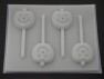 2450 Jack O' Lantern Pumpkin Chocolate or Hard Candy Lollipop Mold